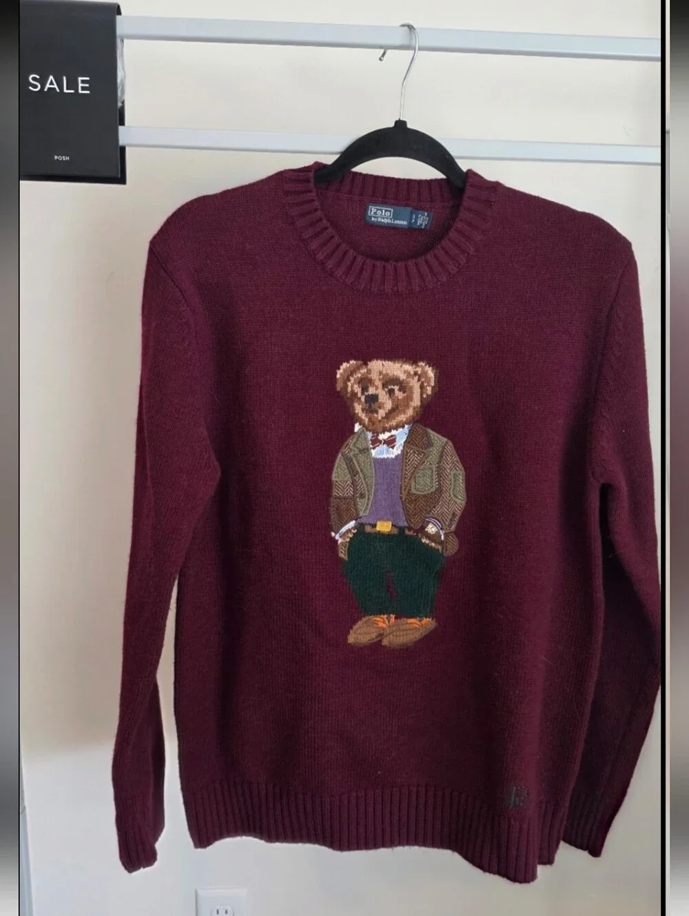 Polo Ralph Lauren Heritage Bear Wool-Cashmere Jumper Size S